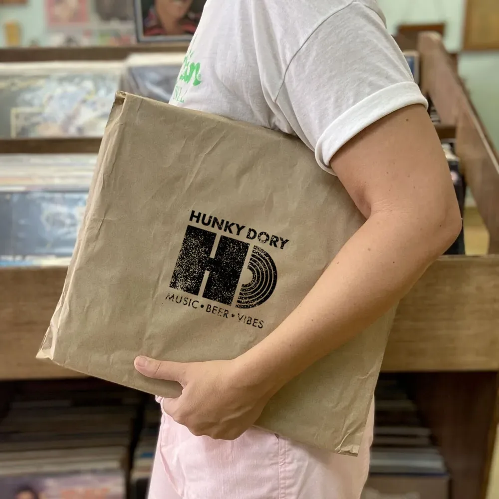 Stamped record bag