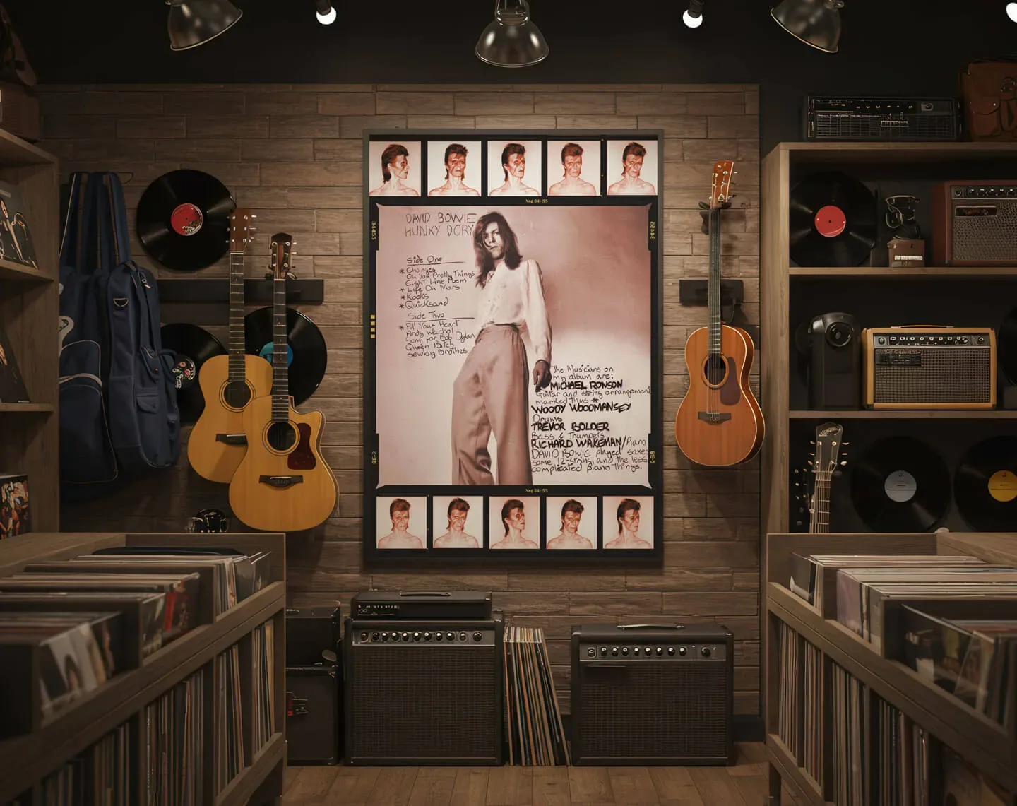 Bowie listening room