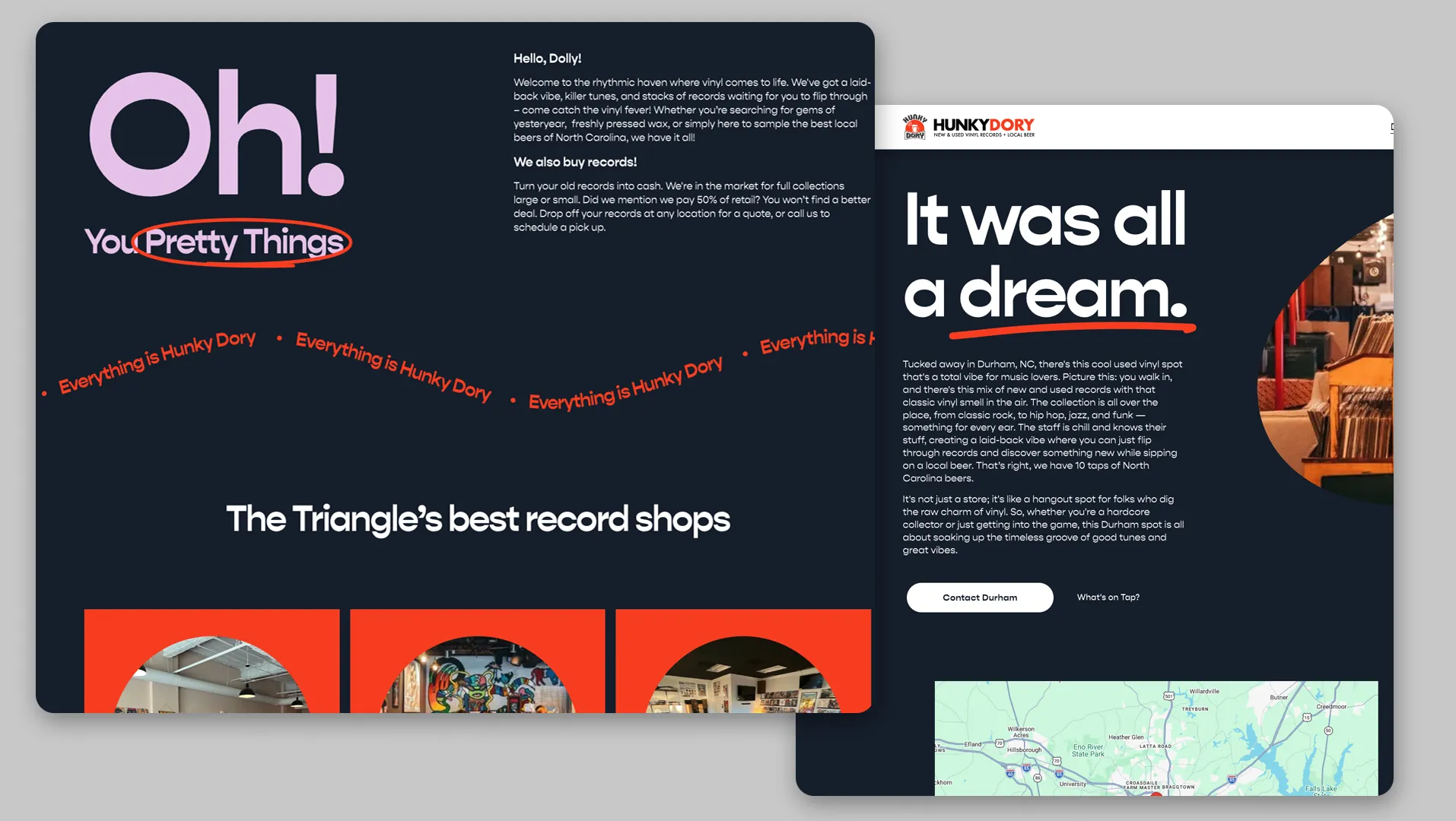 Website pages