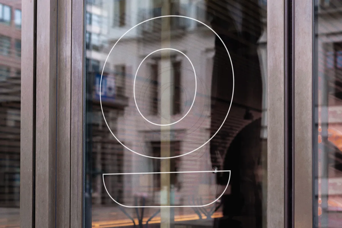 Logomark door decal