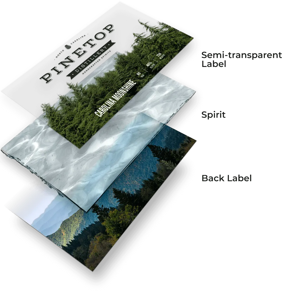 Four-layer label stack